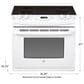 GE Appliances 30" Drop-In Electric Range with Self-Cleaning Oven in White, , large