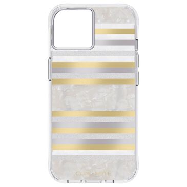 Case-Mate MagSafe Case for Apple iPhone 14 in Pearl Stripes, , large