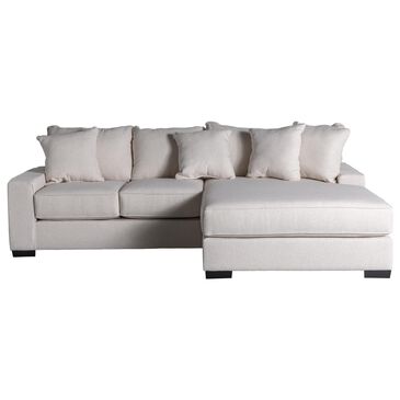 Michael Nicholas Designs Asher 2-Piece Sectional with Right-Facing Chaise in Sugarshack Ivory, , large