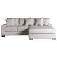 MICHAEL NICHOLAS DESIGNS Asher 2-Piece Sectional with Right-Facing Chaise in Sugarshack Ivory, , large