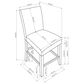 Crown Mark Parkside Upholstered Counter Stool in Dove, , large