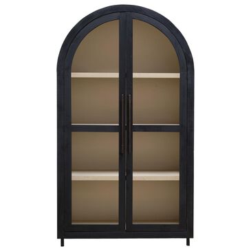 Heirloom Home Nora Armoire with Wood Legs in Black and Natural, , large