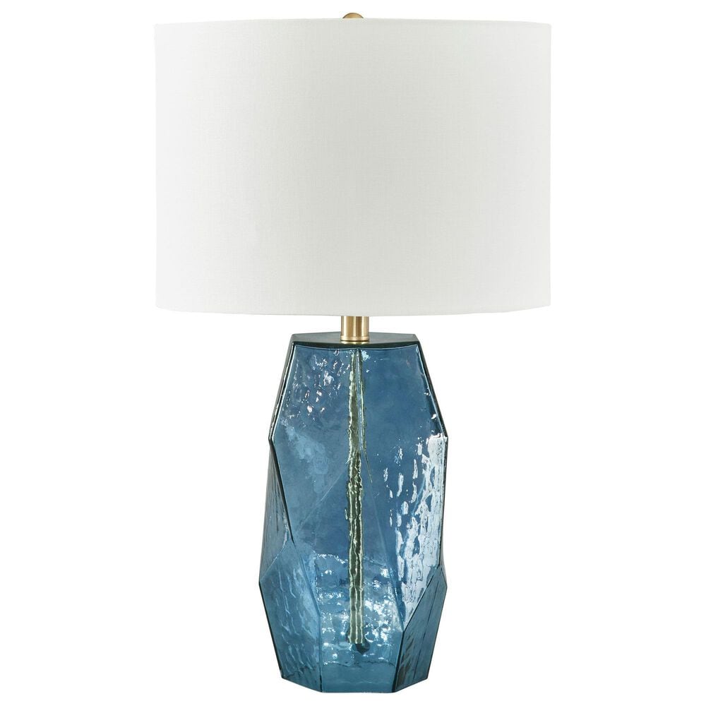 Ashley Tallow Glass Table Lamp in Blue, , large