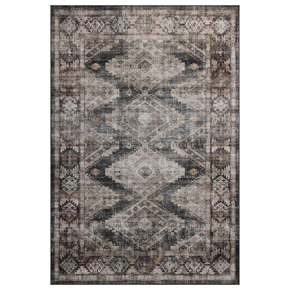 Amber Lewis x Loloi Josie 7"6" x 9"6" Ink and Earth Area Rug, , large