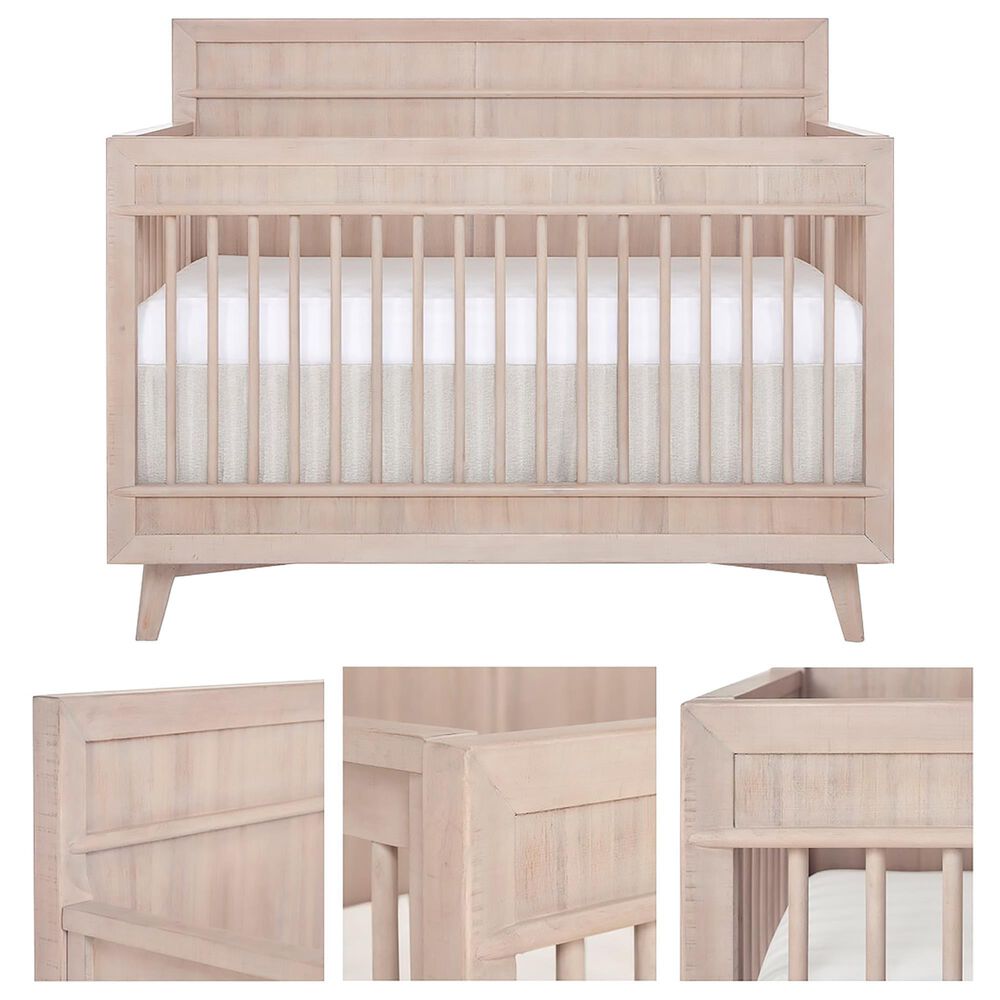 Evolur Antilia 4-In-1 Convertible Crib in Sand Castle Oak, , large