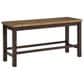 Ashley Rylandeen Counter Dining Bench in Light Brown and Dark Brown, , large