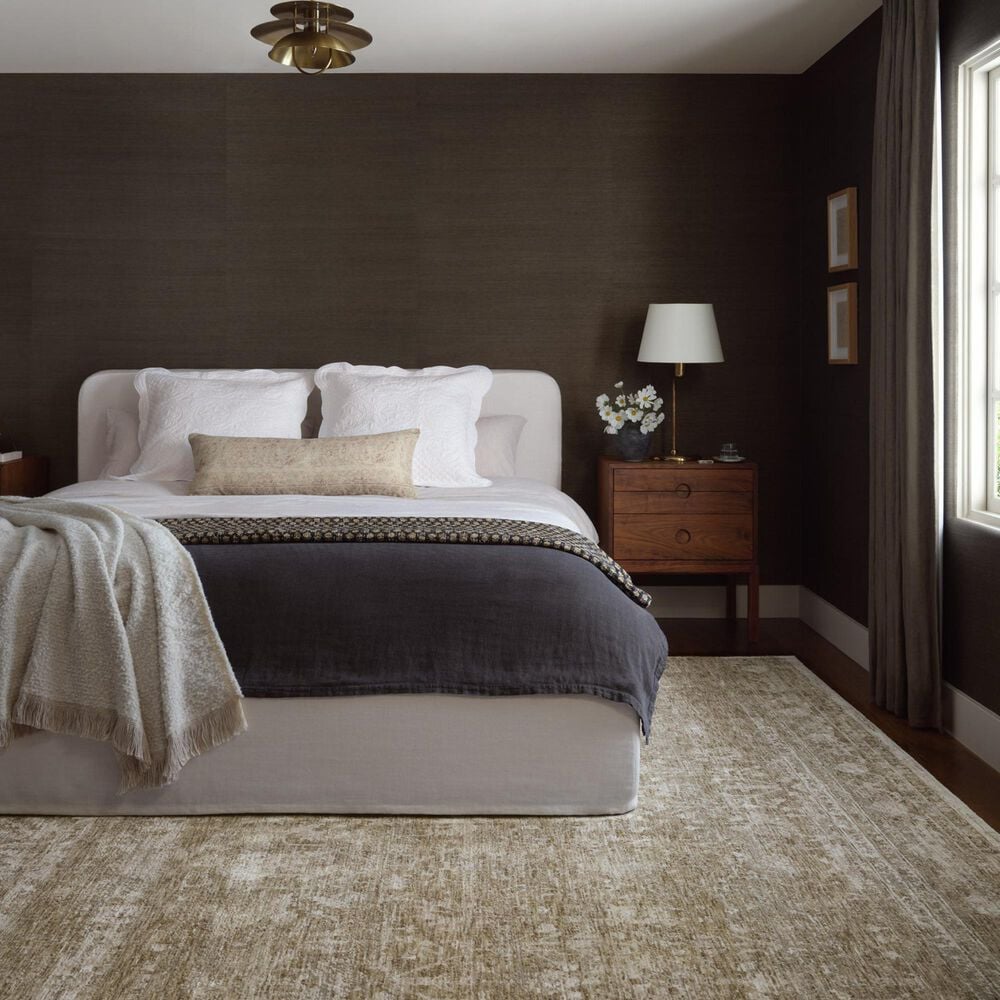Amber Lewis x Loloi Honora 7&#39;10&quot; x 10&#39; Khaki and Beige Area Rug, , large