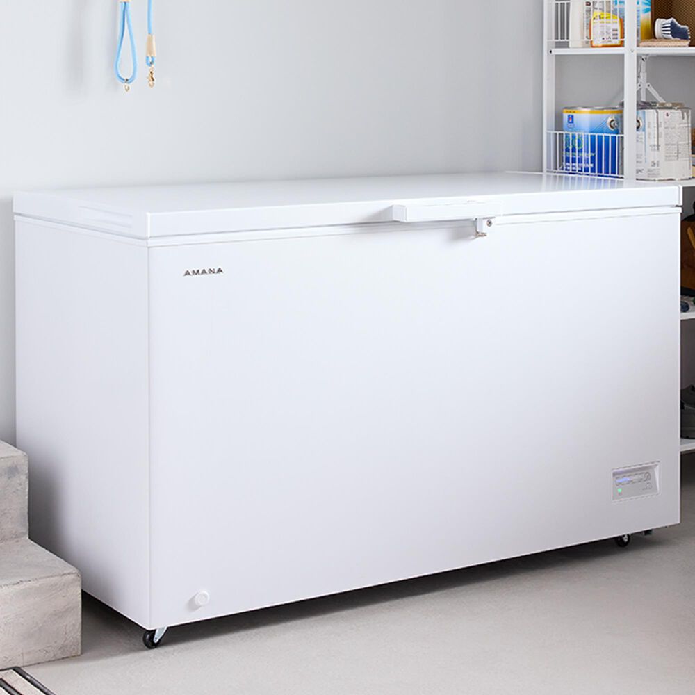 Amana 16 Cu. Ft. Chest Freezer with Up-Front Temperature Control System in White, , large