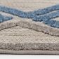 Central Oriental Fontana Parlan 2"2" x 7"6" Gray and Blue Runner, , large