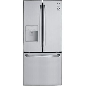 LG 21.8 Cu. Ft. 3-Door French Door Refrigerator in Stainless Steel, , large
