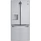 LG 21.8 Cu. Ft. 3-Door French Door Refrigerator in Stainless Steel, , large