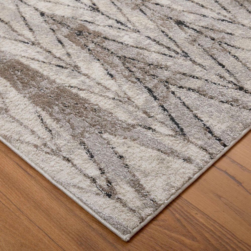 Feizy Vancouver 39NTF 4&#39; x 6&#39; Beige and Brown Area Rug, , large
