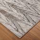 Feizy Vancouver 39NTF 4" x 6" Beige and Brown Area Rug, , large