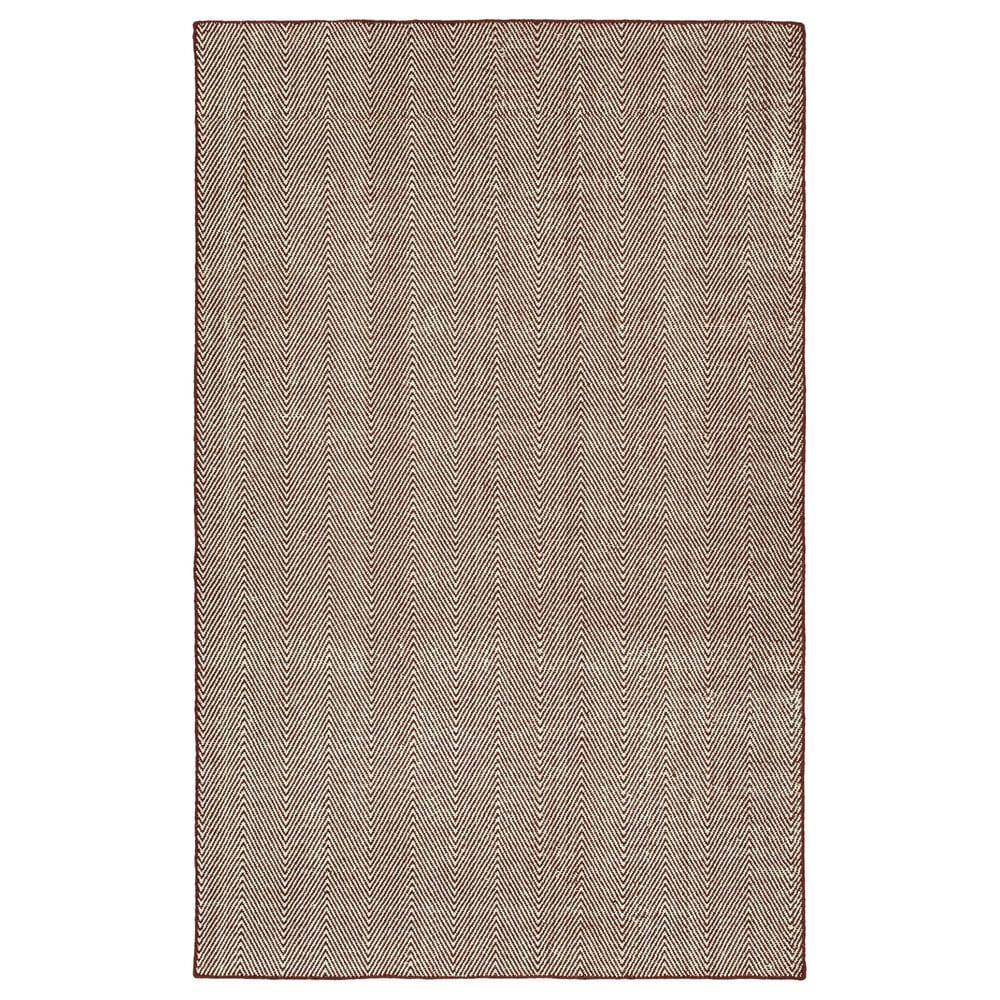 Kaleen Rugs Ziggy ZIG01-04 3" x 5" Burgundy and White Indoor/Outdoor Area Rug, , large