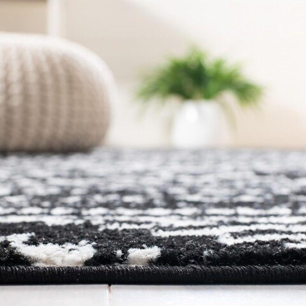Safavieh Tulum  6&#39; x 9&#39; Black and Ivory Area Rug, , large