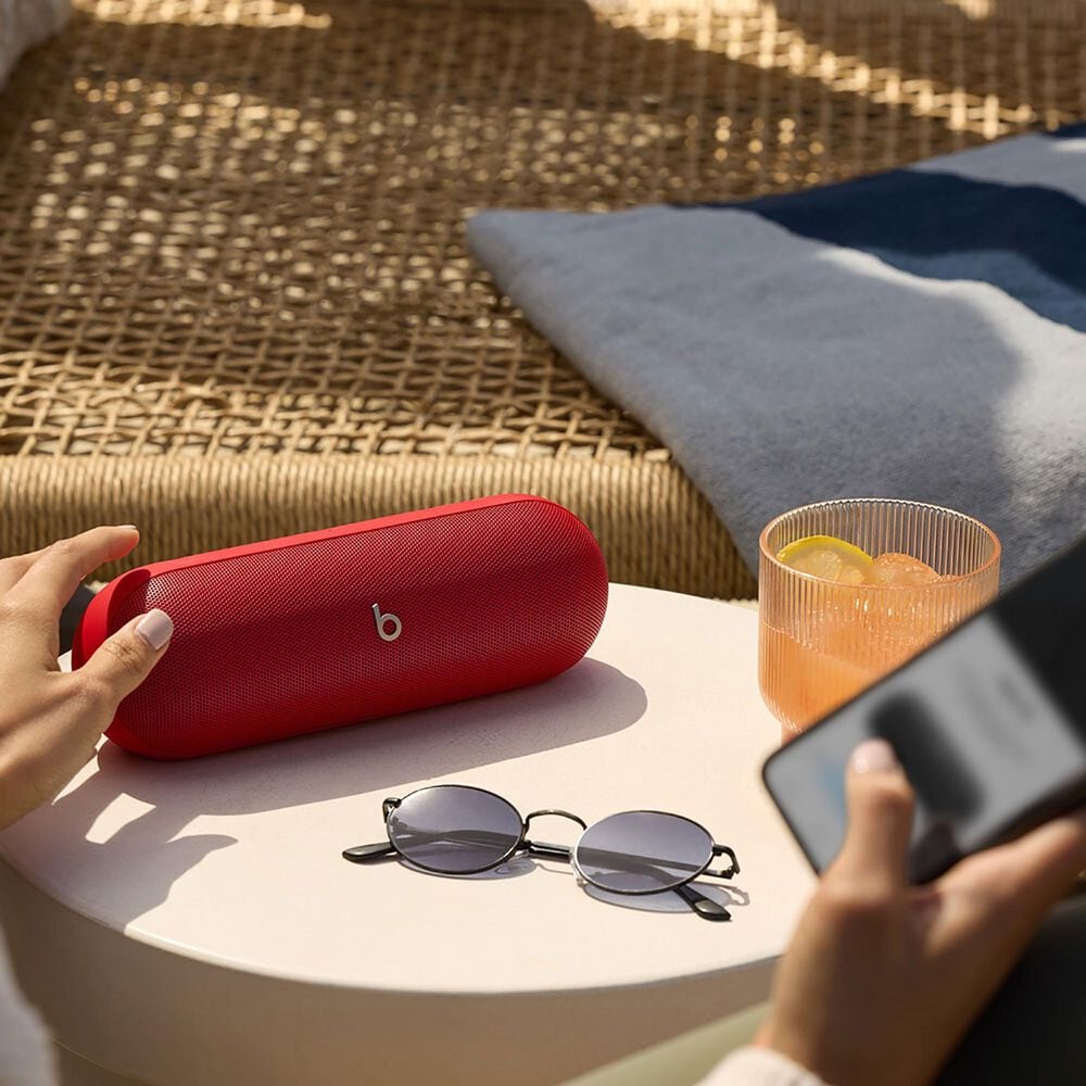 Beats Pill Portable Bluetooth Wireless Water in Statement Red, , large