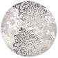Safavieh Adirondack ADR114B-10R 10" x 10" Silver/Ivory Round Rug, , large