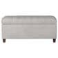 Kinfine Ainsley Storage Bench with Gray Cushion in Dark Walnut, , large