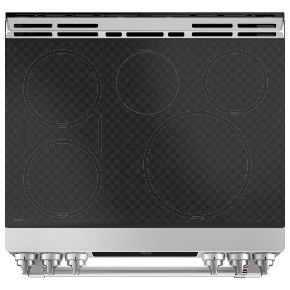 Cafe 30&quot; Slide-In Front Control Induction and Convection Range with Warming Drawer, , large