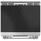 Cafe 30" Slide-In Front Control Induction and Convection Range with Warming Drawer, , large