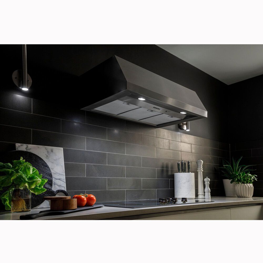 GE Profile 36&quot; Commercial Style Hood in Stainless Steel, , large