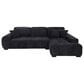 37B Octavia 2-Piece Stationary Right Facing Sectional with Chaise in Black, , large