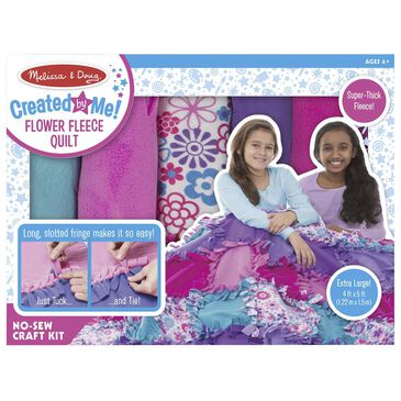 Melissa & Doug Created By Me Flower Fleece Quilt, , large