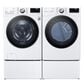 LG 5 Cu. Ft. Front Load Washer and 7.4 Cu. Ft. Electric Dryer Laundry Pair with Pedestals in White, , large