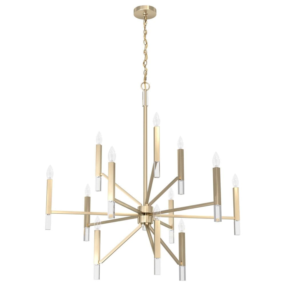 Hunter Sunjai 12-Light Chandelier in Alturas Gold, , large