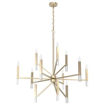 Hunter Sunjai 12-Light Chandelier in Alturas Gold, , large