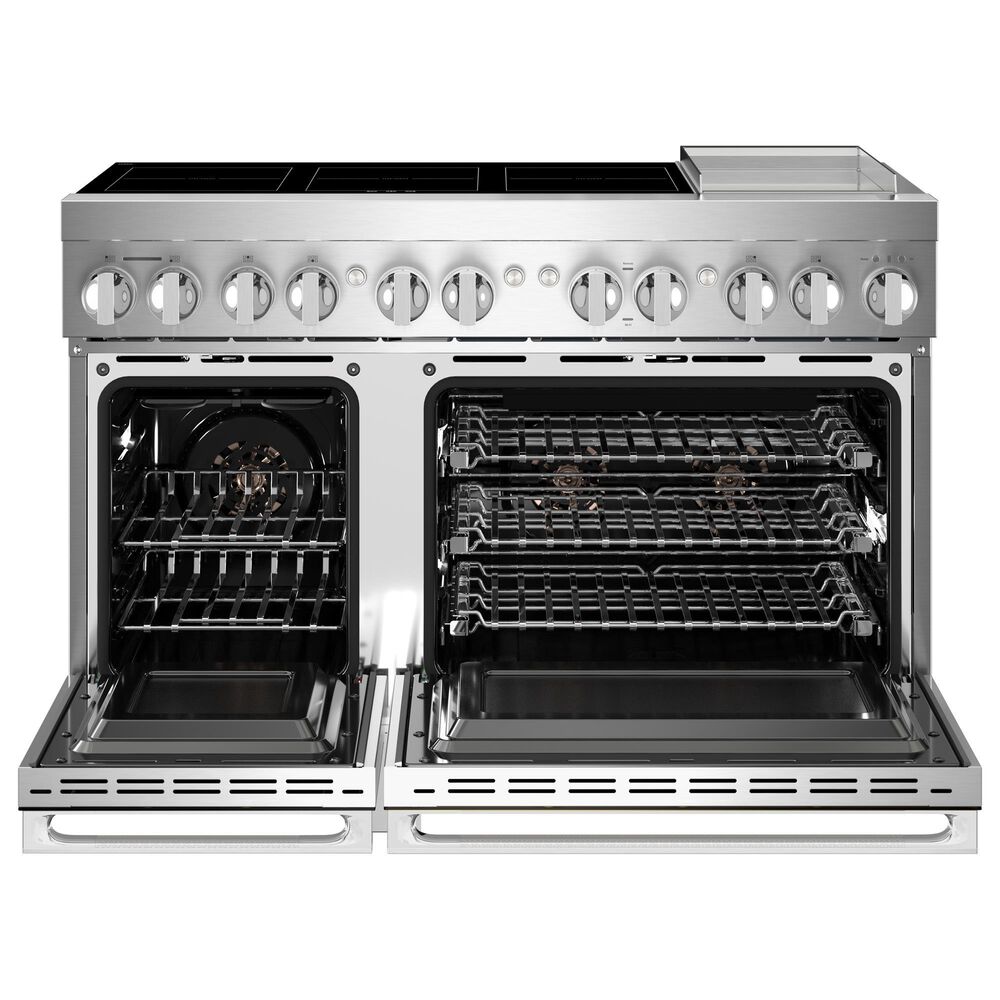 JennAir Noir 48" Freestanding Induction Smart Range with Chrome-Infused Griddle in Stainless Steel, , large