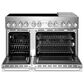 JennAir Noir 48" Freestanding Induction Smart Range with Chrome-Infused Griddle in Stainless Steel, , large