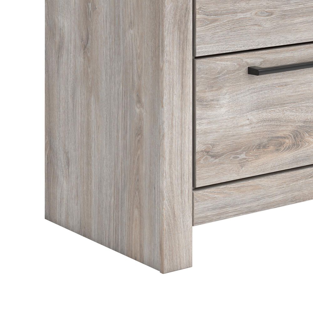 Ashley Broachmyn Twin Bed with Nightstand in Light Gray, , large