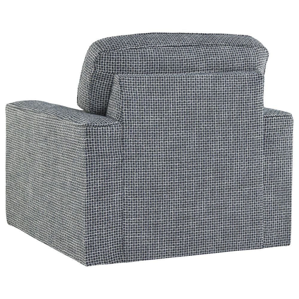 Ashley Olwenburg Swivel Accent Chair in Denim, , large