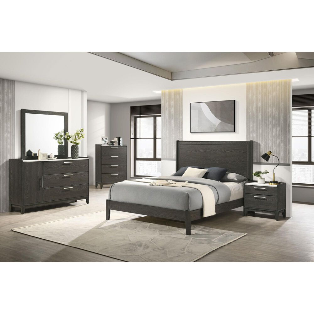 Lifestyle Enterprises 4-Drawer Chest in Dark Grey, , large
