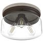 Hunter Devon Park 3-Light Flush Mount in Onyx Bengal and Barnwood, , large