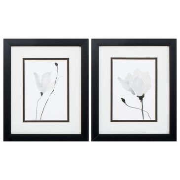 Propac Minimalistic Flower Wall Art in Black and White (Set of 2), , large