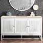James Martin Vanities Athens 60" Single Bathroom Vanity in Glossy White with 3 cm Carrara White Marble Top and Rectangular Sink, , large