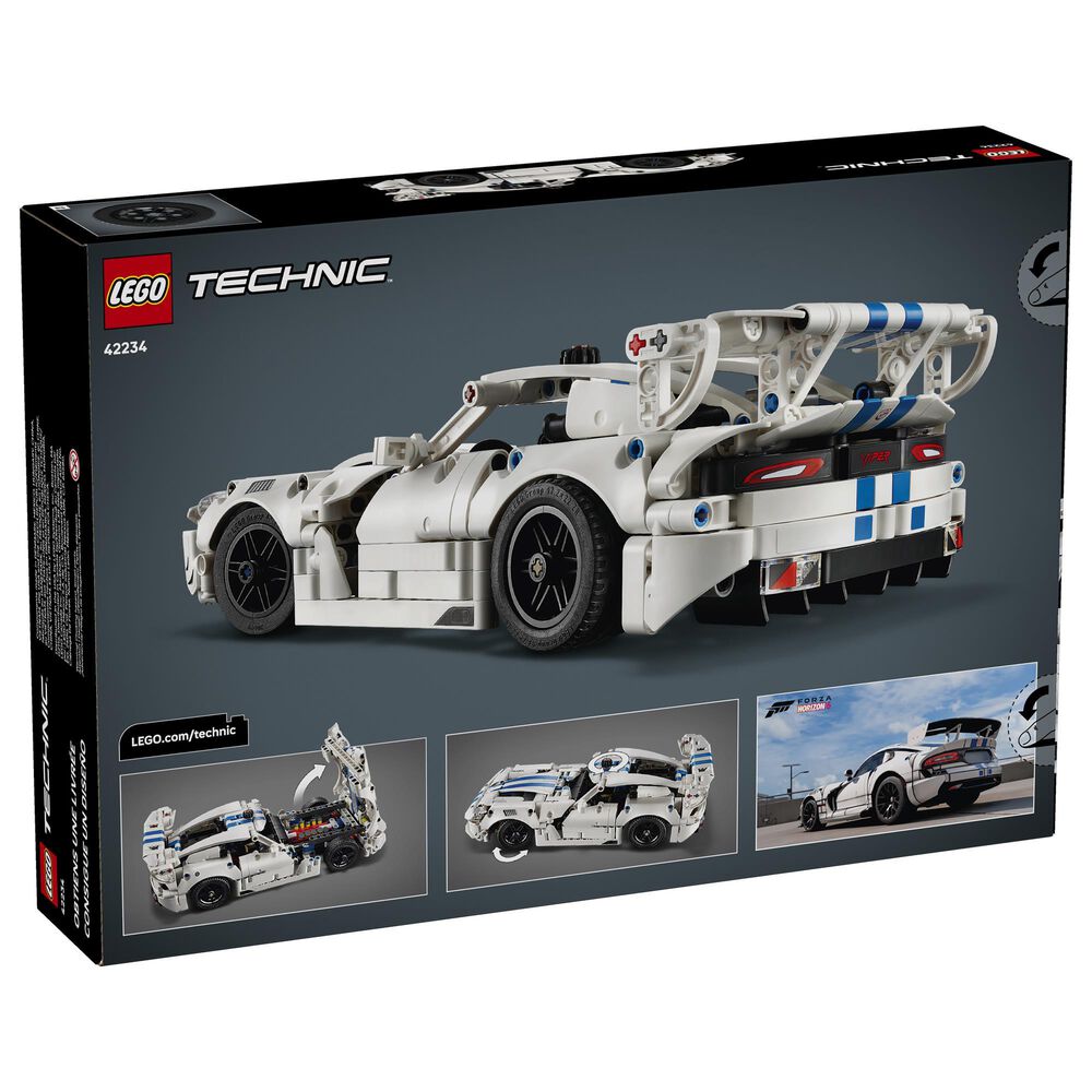 LEGO Technic Dodge Viper GTS-R Sports Car Building Set, , large