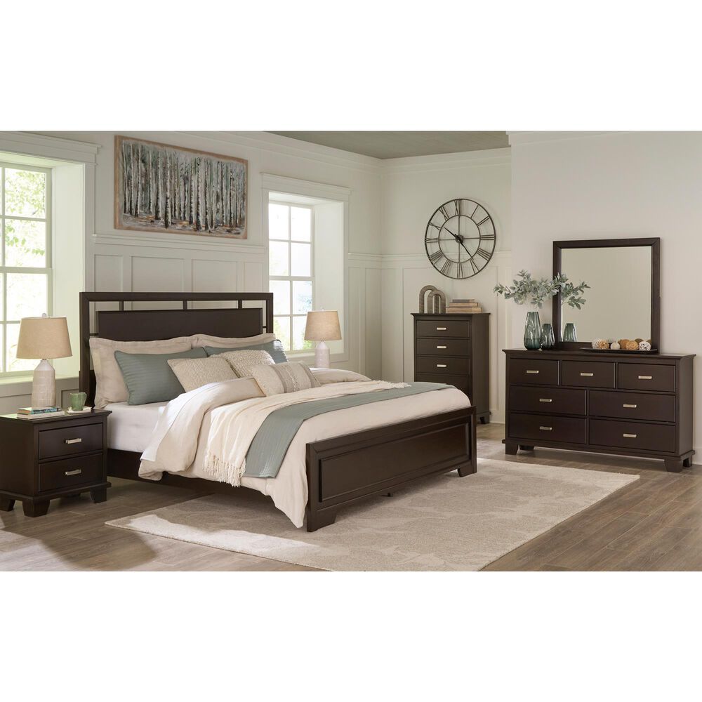 Ashley Covetown 2-Drawer Nightstand in Dark Brown, , large