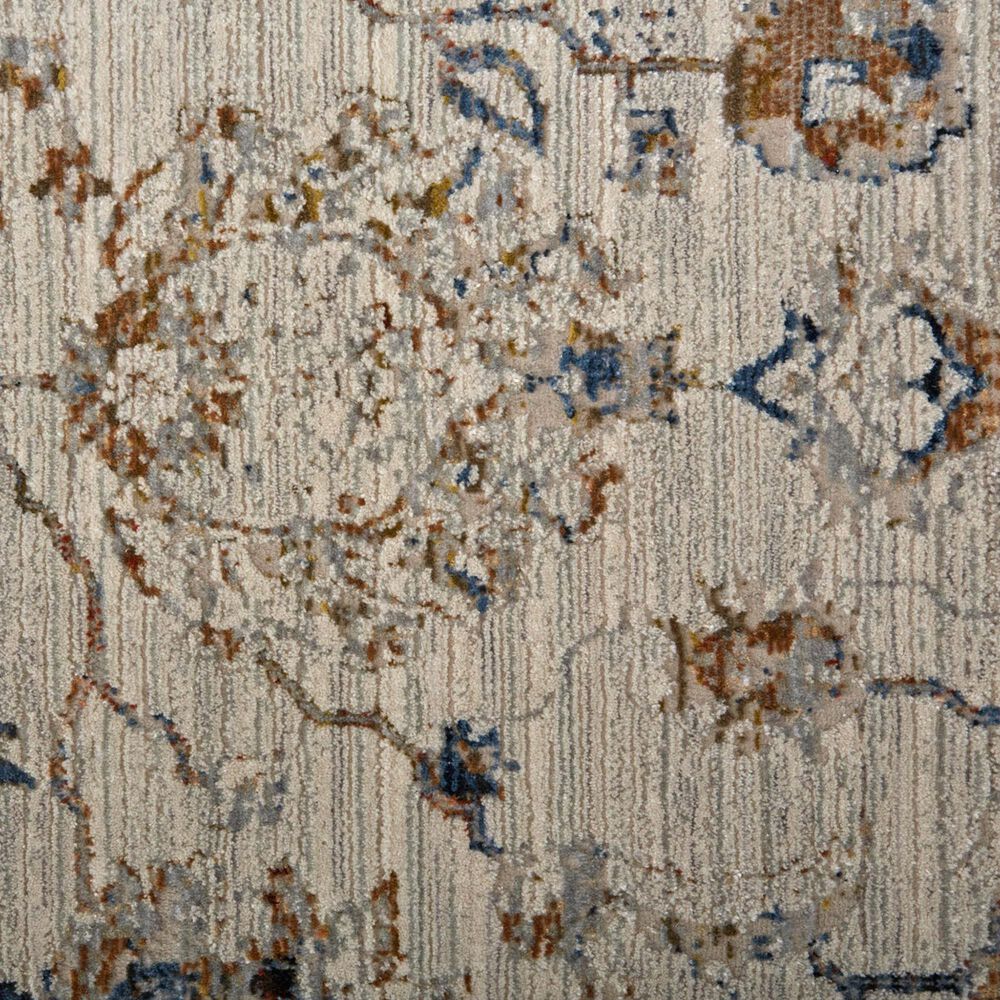 Feizy Kaia 2&#39;6&quot; x 12&#39; Ivory and Multicolor Runner, , large