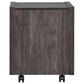 Belle Furnishings Modern Edge Castered File Cabinet in Caffe, , large