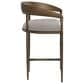 37B Zanatta Counter Stool with Taupe Grey Cushion in Antique Brass, , large