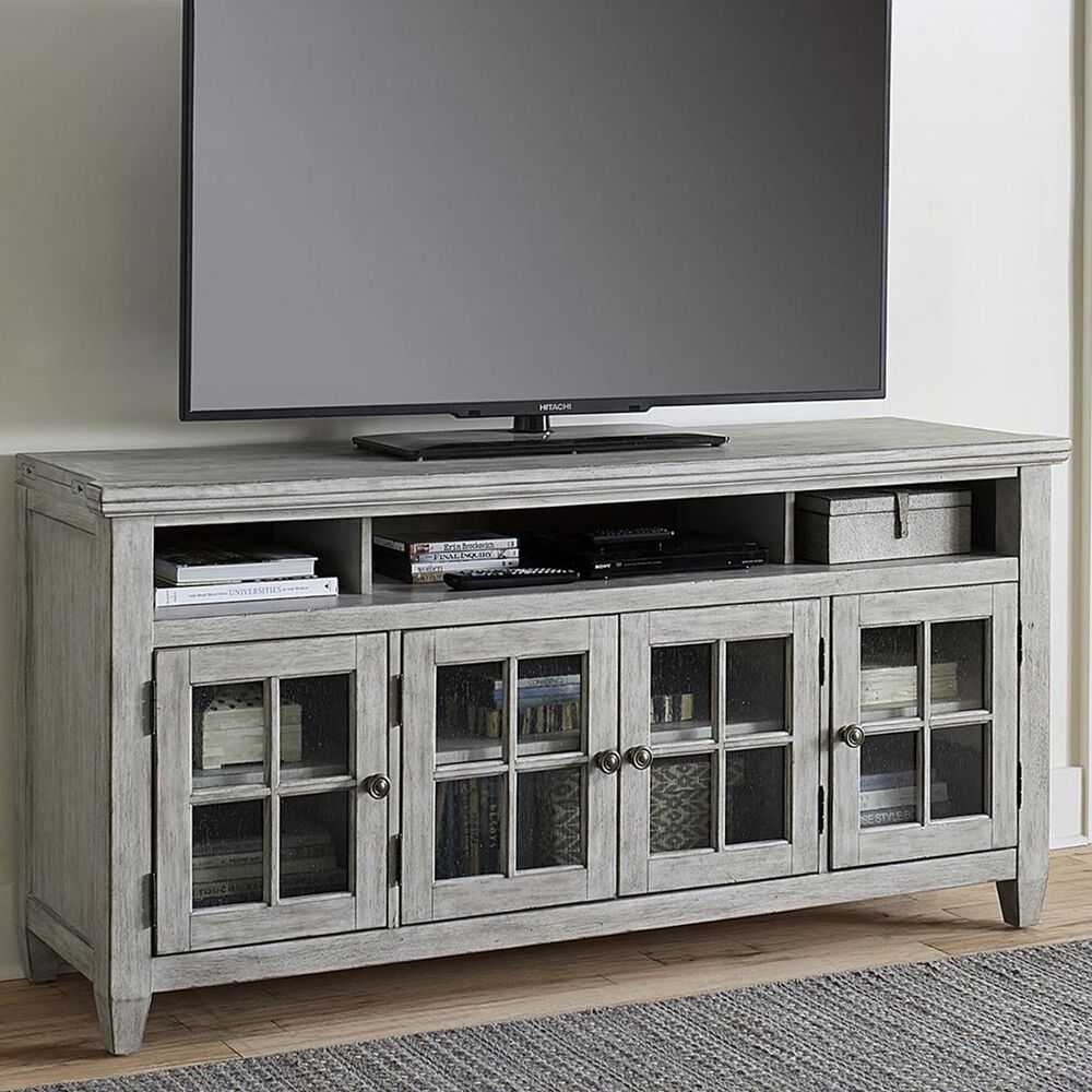 Belle Furnishings Heartland 66" TV Stand in Antique White, , large