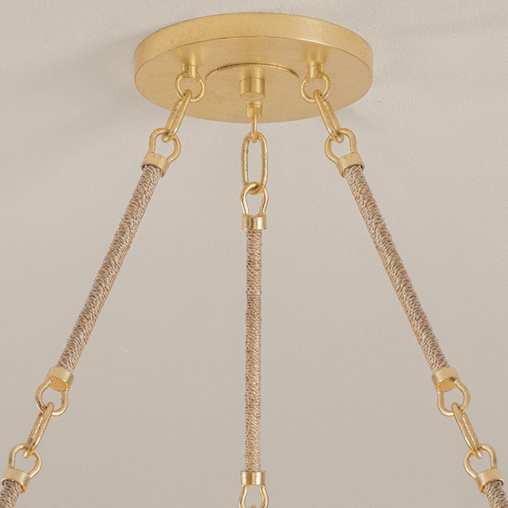 Troy Lighting Naxos 18-Light Chandelier in Vintage Gold Leaf, , large