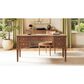 Jennifer Taylor Home Dauphin 59" 5-Drawer Executive Desk in Brown, , large