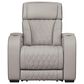 Ashley Boyington Leather Power Recliner in Gray, , large