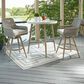 Ashley Seton Creek Patio Bar Stool with Cushion in Beige and Gray (Set of 2), , large