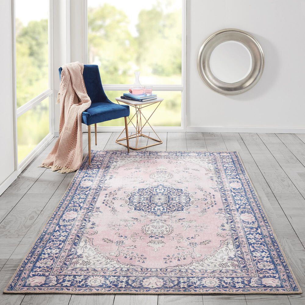 Momeni Afshar 5&#39; x 7&#39;6&quot; Pink Area Rug, , large