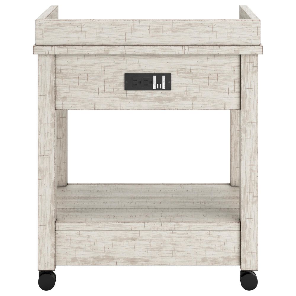 Ashley Carynhurst 3-Piece Office Desk Set in Whitewash, , large
